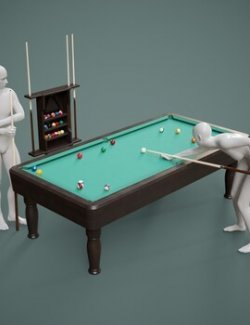 Billiard Table Prop with Poses for G8FM G9