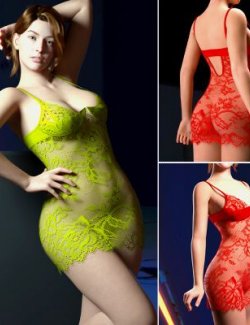 RQL dForce Midnight Lace Chemise G8F & G8.1F