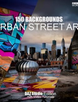 Cinematic Urban Street Art- 150 Backgrounds- Daz Studio