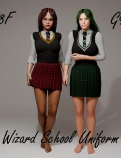 Wizard School Uniform for Genesis 8 Female- Genesis 9