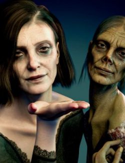 N48LABS Lenore Human and Zombie Character for Genesis 9