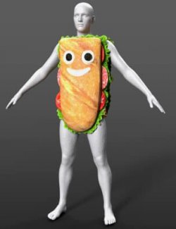 Lyko3D Sandwich Costume 11083 for G8