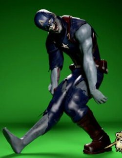 Captain America Zombie Skin for G8M