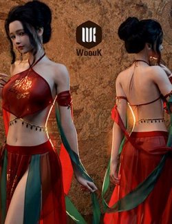 dForce WUK Dunhuang Iridescence Outfit for G8F and G8.1F