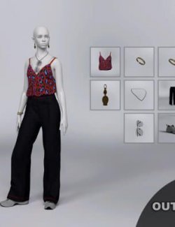 GBJ Penny's Party Outfit for Genesis 9 and 8-8.1 Female