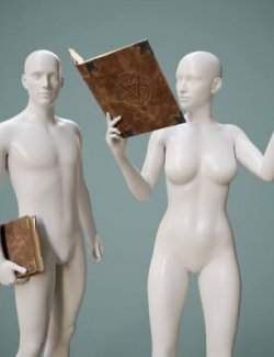 Sacrificial Ritual Book Prop with Poses G8