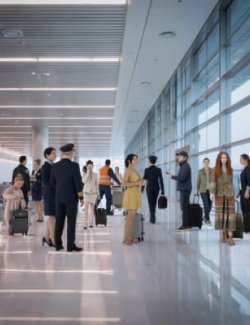 Instant Extras Crowd Fillers - Airport Terminal Crowd Vol 1