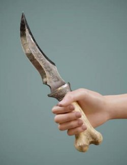 Sacrificial Ritual Dagger Prop with Pose G9