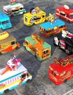 Food Truck Collection for Daz Studio
