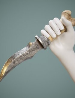 Sacrificial Ritual Dagger Prop with Poses G8 G9