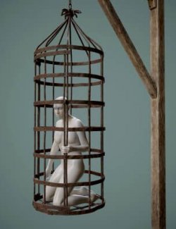 Gibbet Cage Prop with Poses G9