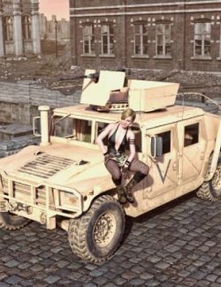 Humvee M1114 Truck BF3 for DAZ3D