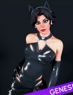 Fortnite Coastal Catwoman for Genesis 9