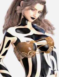 Free Swirl Tribal Body Art