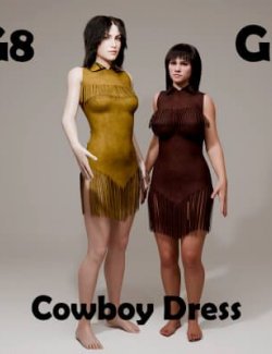 Cowboy Dress for Genesis 8 Female - Genesis 9