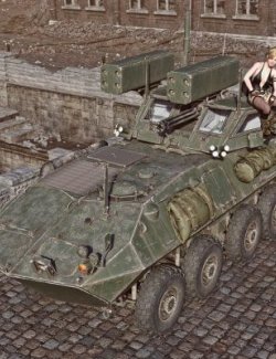 LAV AD Armored Vehicle wt for DAZ3D