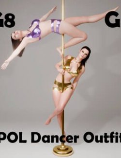 POL Dancer Outfit for Genesis 8 Female - Genesis 9