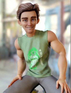 Stylized '21 Character and Hair for Genesis 8 and 8.1 Male